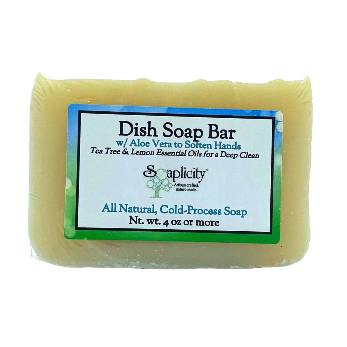 Dish Soap Bar with Aloe, Tea Tree & Lemon - view 4