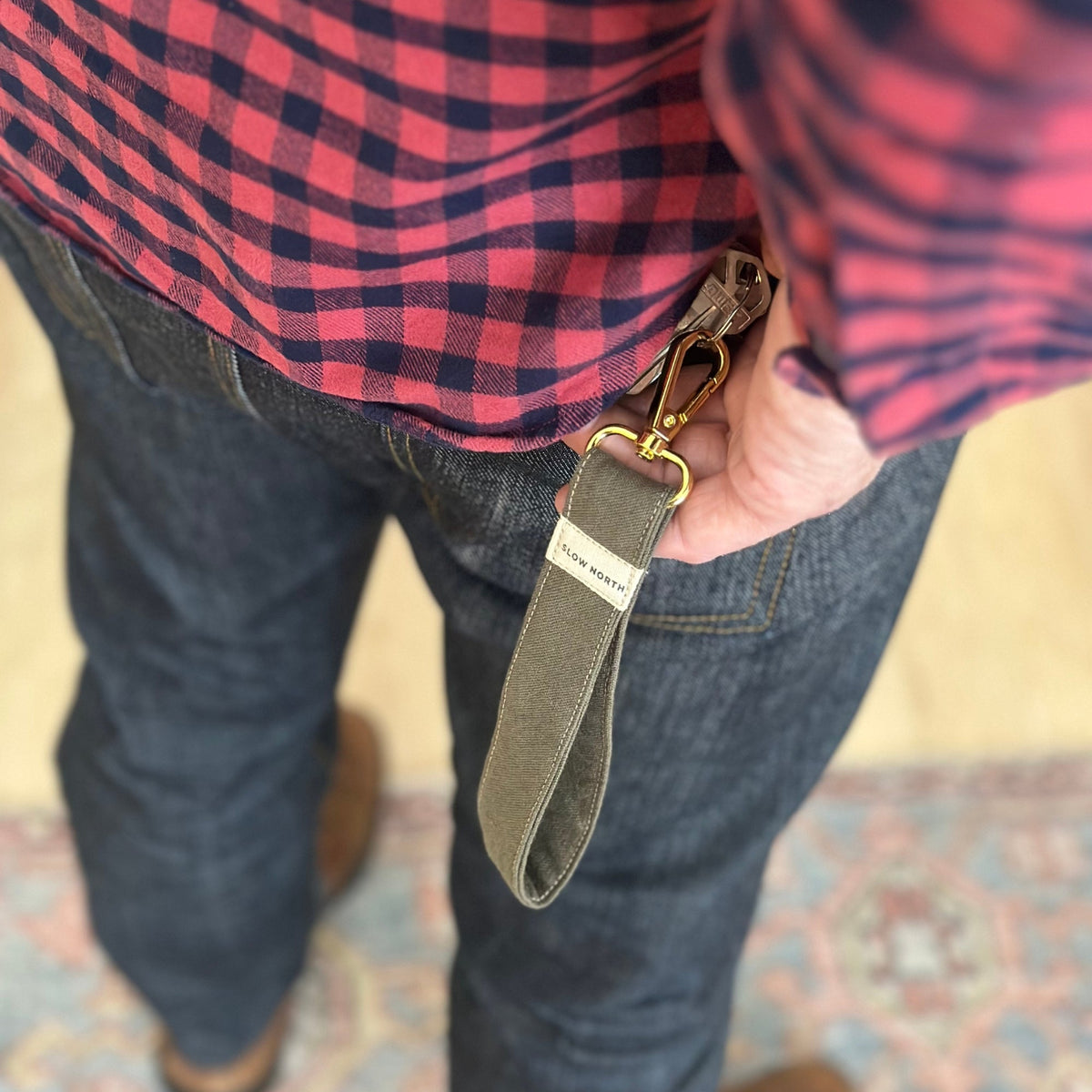 Wristlet Keychain - Olive - view 4
