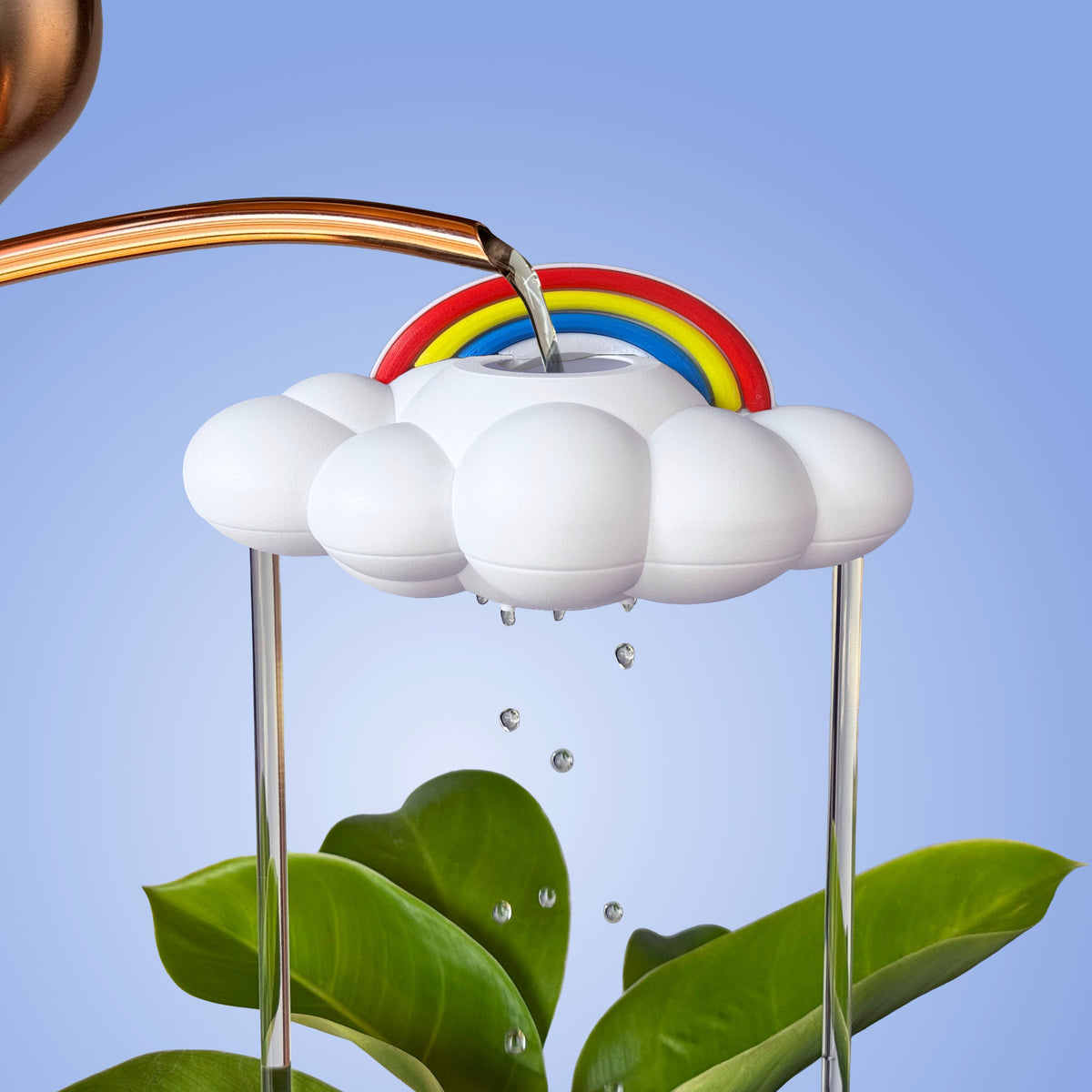 Original Dripping Rain Cloud with Rainbow Charm