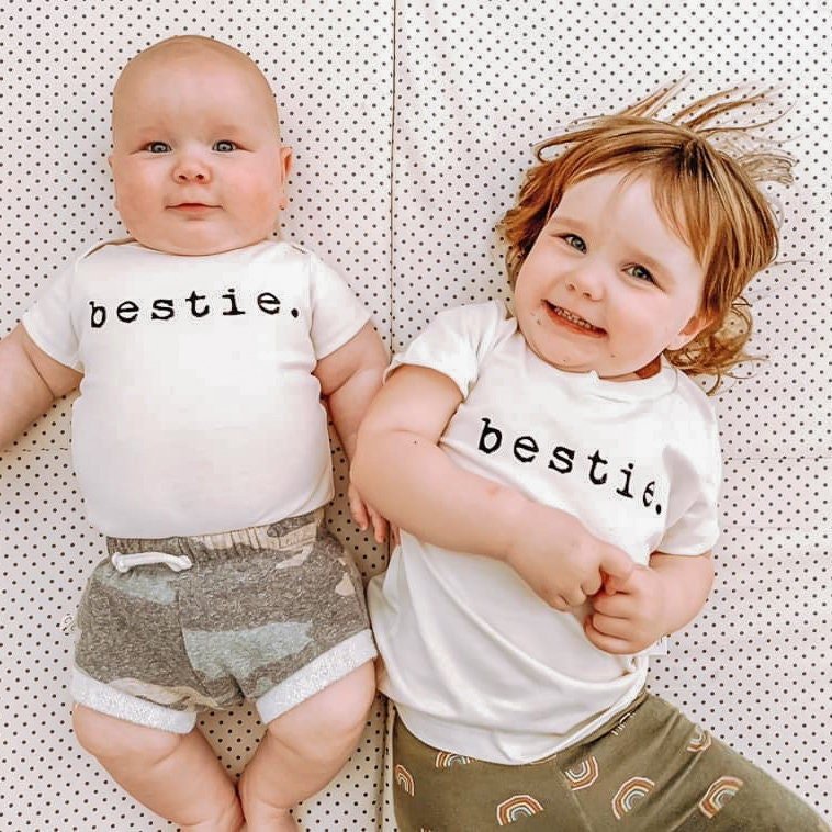 Bestie Organic Cotton Baby Bodysuit Short Sleeve - view 3