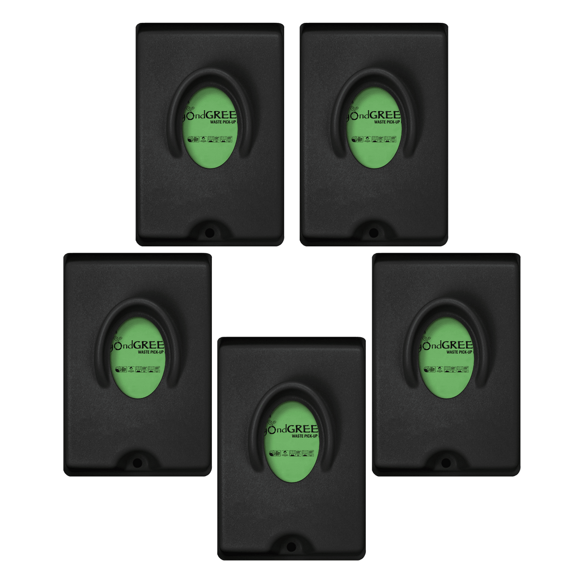 beyondGREEN Single-Pull Dog Waste Bag Dispenser - Wall/Pole Mount - Black, 5 - view 5