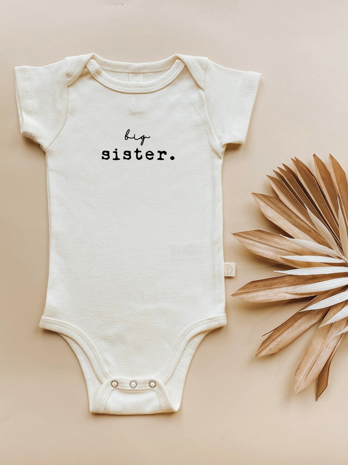 Big Sister Organic Baby Bodysuit - view 2