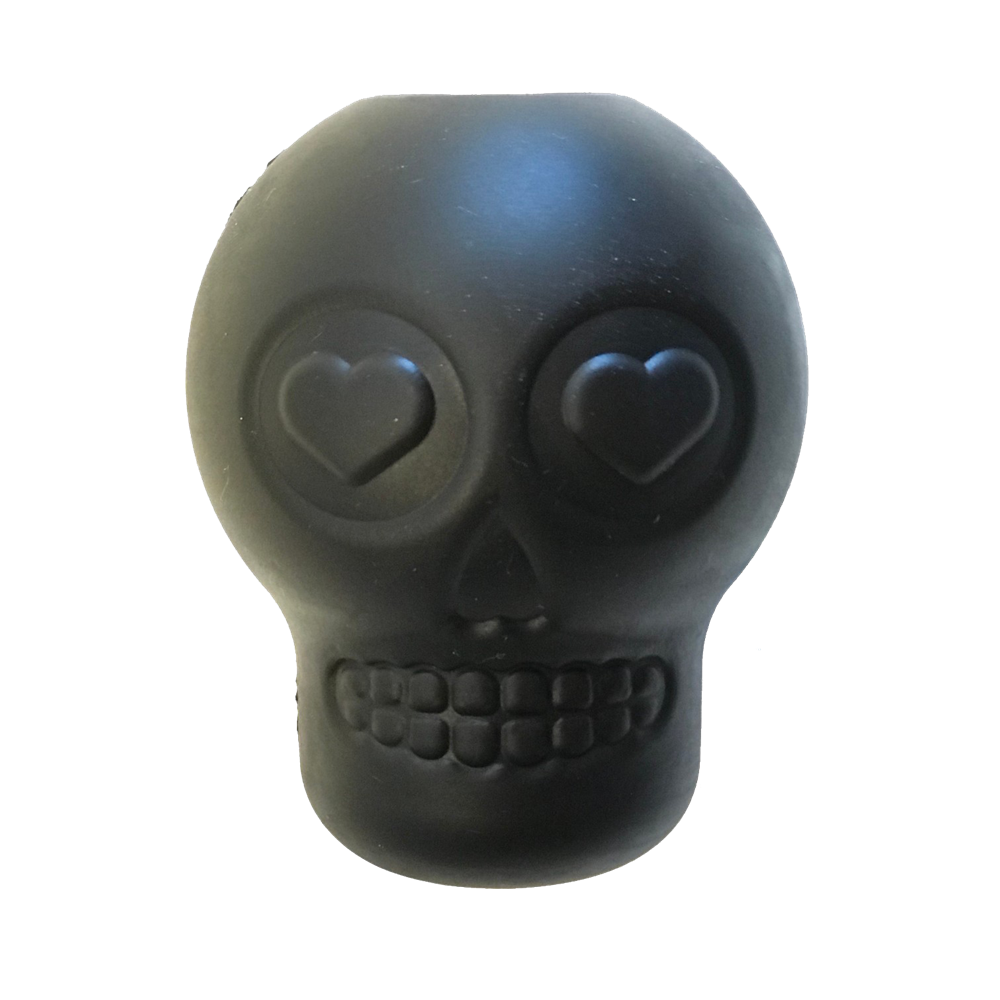 Magnum Sugar Skull Dog Chew Toy & Treat Dispenser - USA Made - SodaPup - LARGE BLACK SKULL