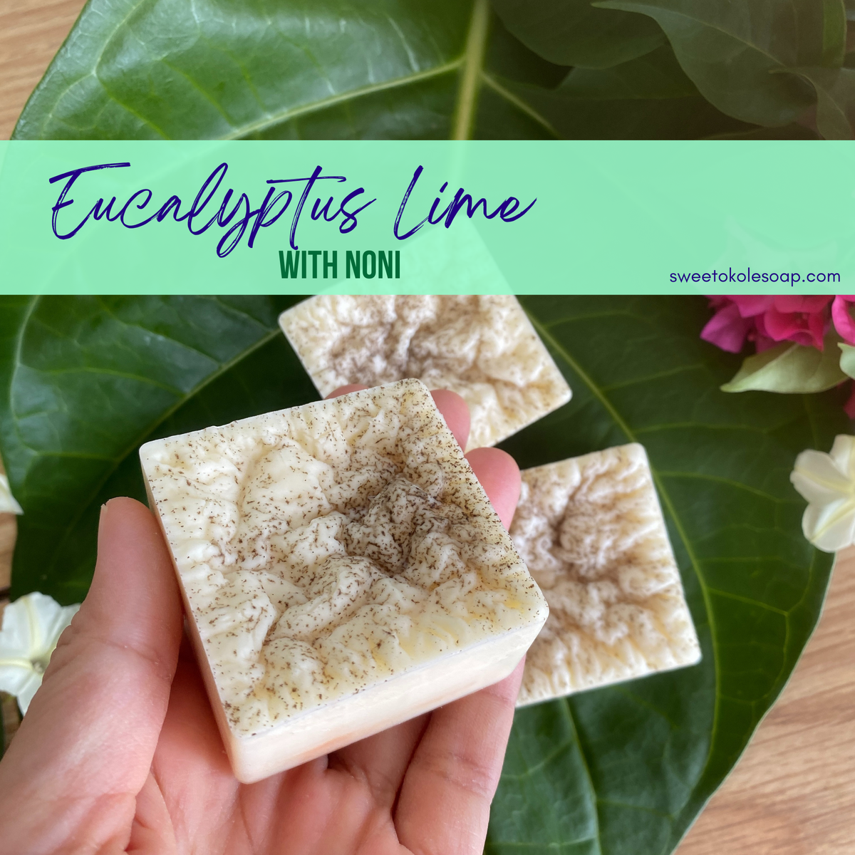 Natural Conditioner Bar - Eucalyptus & Lime Essential Oils with Noni - view 2