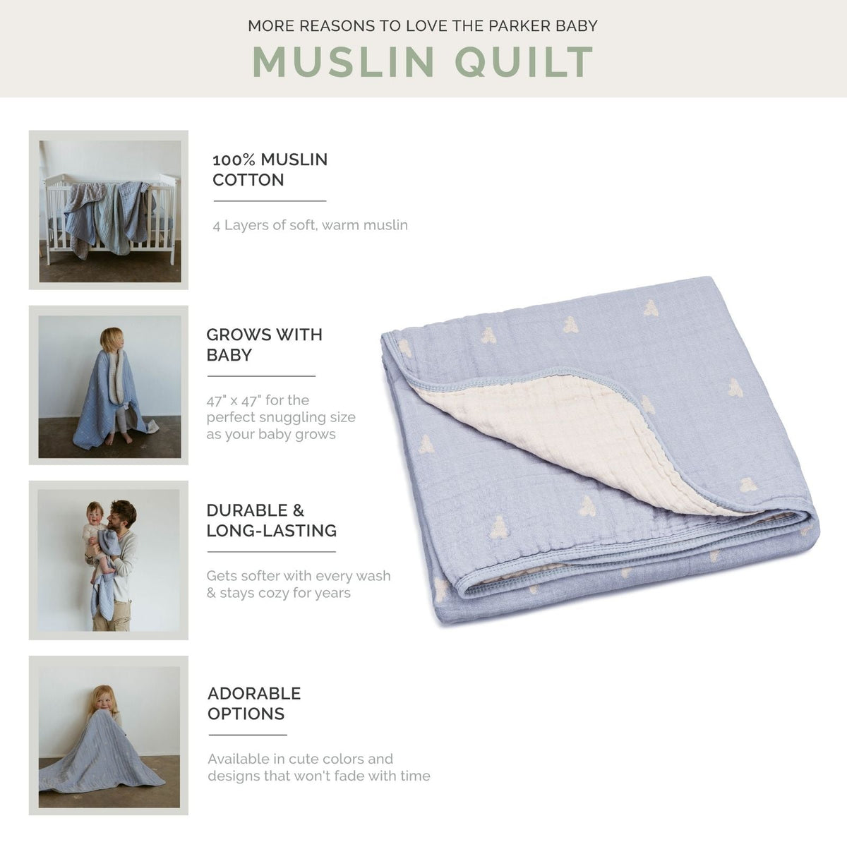 Dove Quilt — Parker Baby Co.