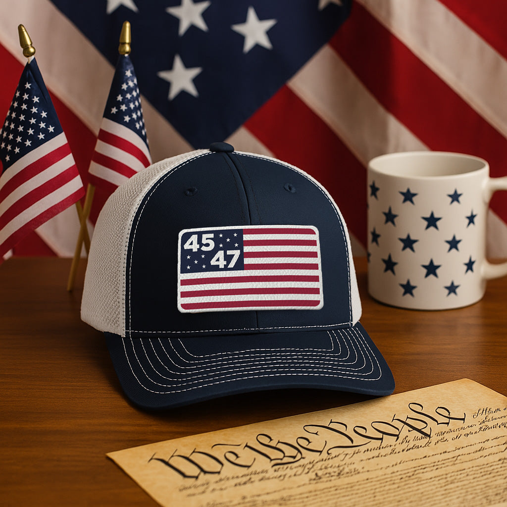 45th & 47th President Flag Hat - view 4