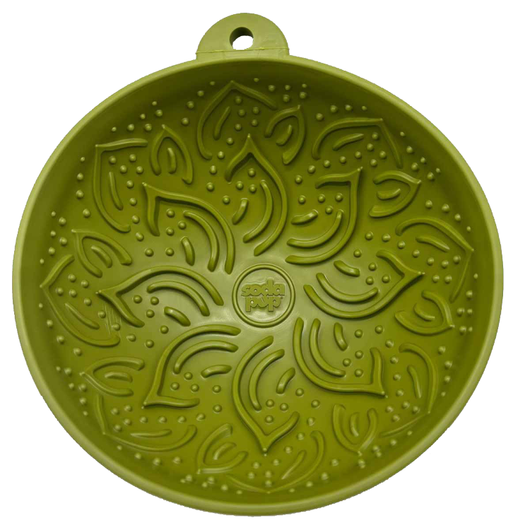 Garden of Eatin' Tipsy Bowl - Wobble Lick Mat for Dogs & Cats - Green Garden of Eatin' Tipsy Bowl - view 4