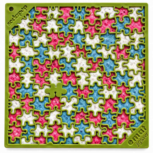 Jigsaw Puzzle eMat - Enrichment Lick Mat for Dogs and Cats - view 2