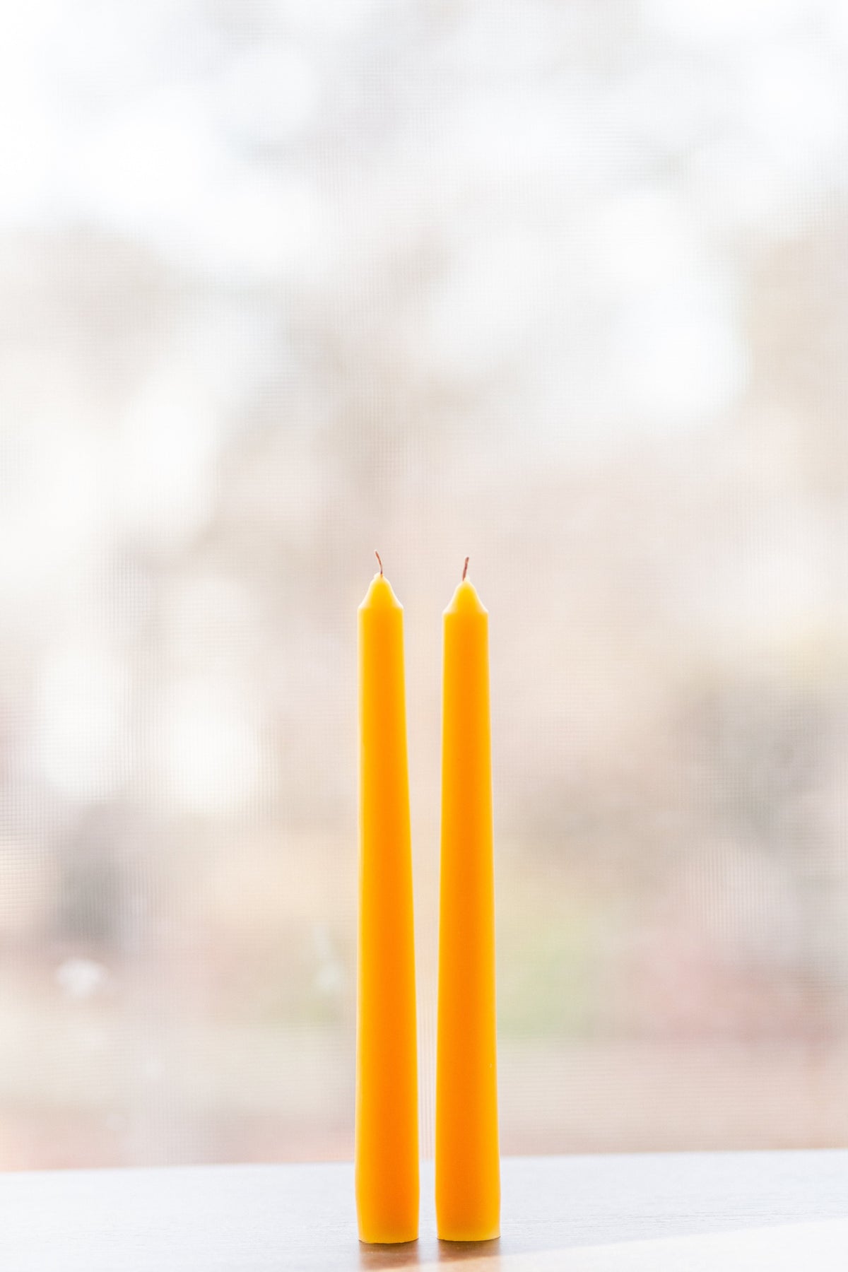 100% Pure Beeswax Taper Candles Set of 2- 10” Tapers - view 3