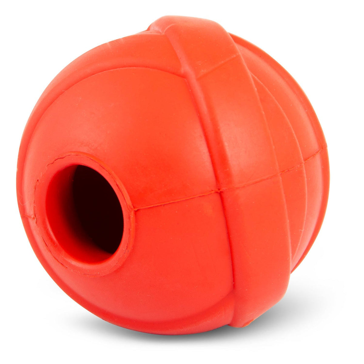 Jeffers Red Orbits Ball Natural Rubber Dental Treat Dispensing Dog - view 8