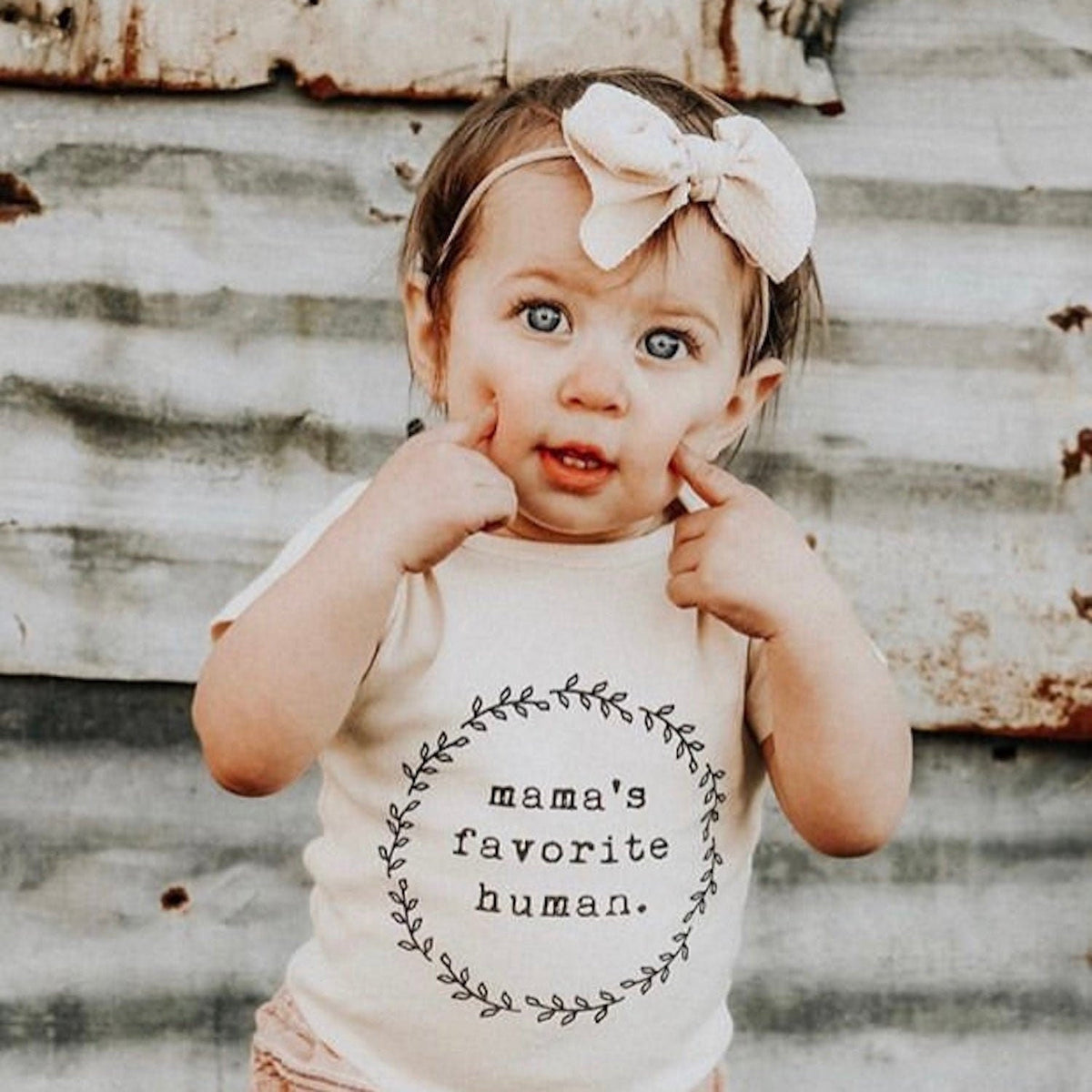 Mama's Favorite Human Organic Baby Bodysuit - view 3