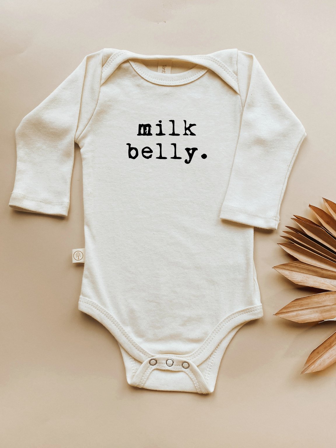 Milk Belly Organic Bodysuit Long Sleeve - 0-3M, 3-6M, 6-12M, 12-18M, 18-24M - view 5