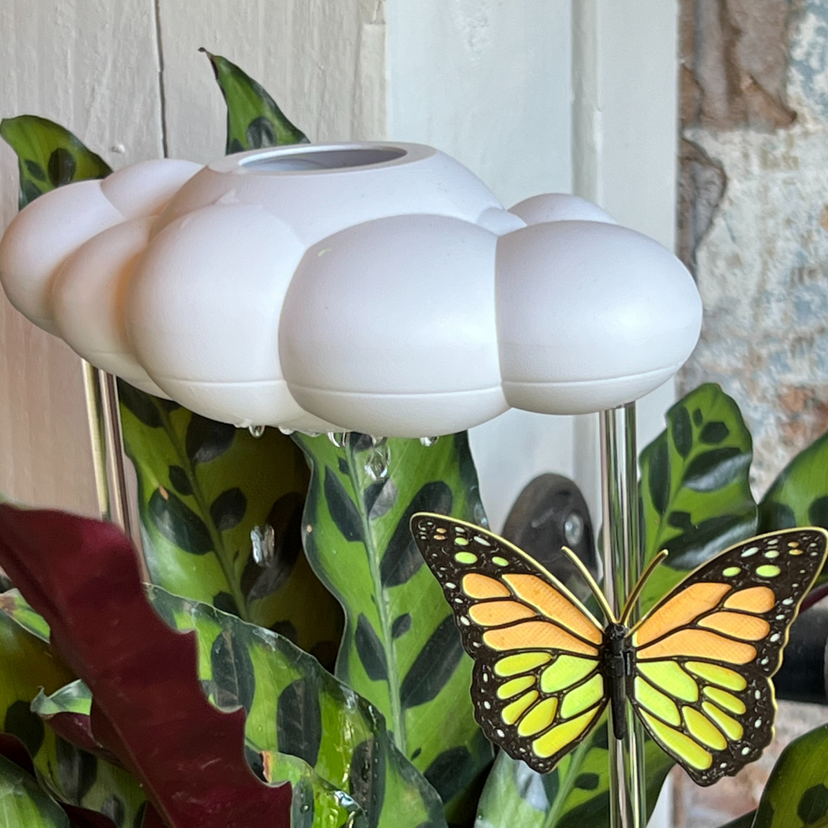 Original Dripping Rain Cloud with Orange Butterfly Charm - view 8