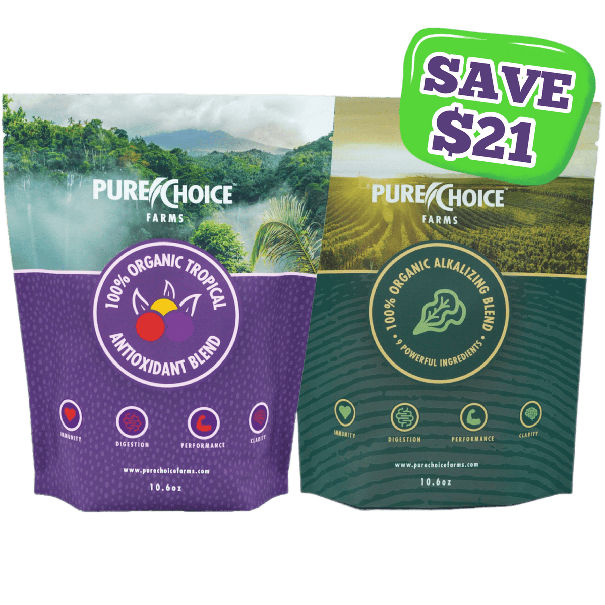 Organic Tropics & Raw Greens Micronutrient Powders - view 5