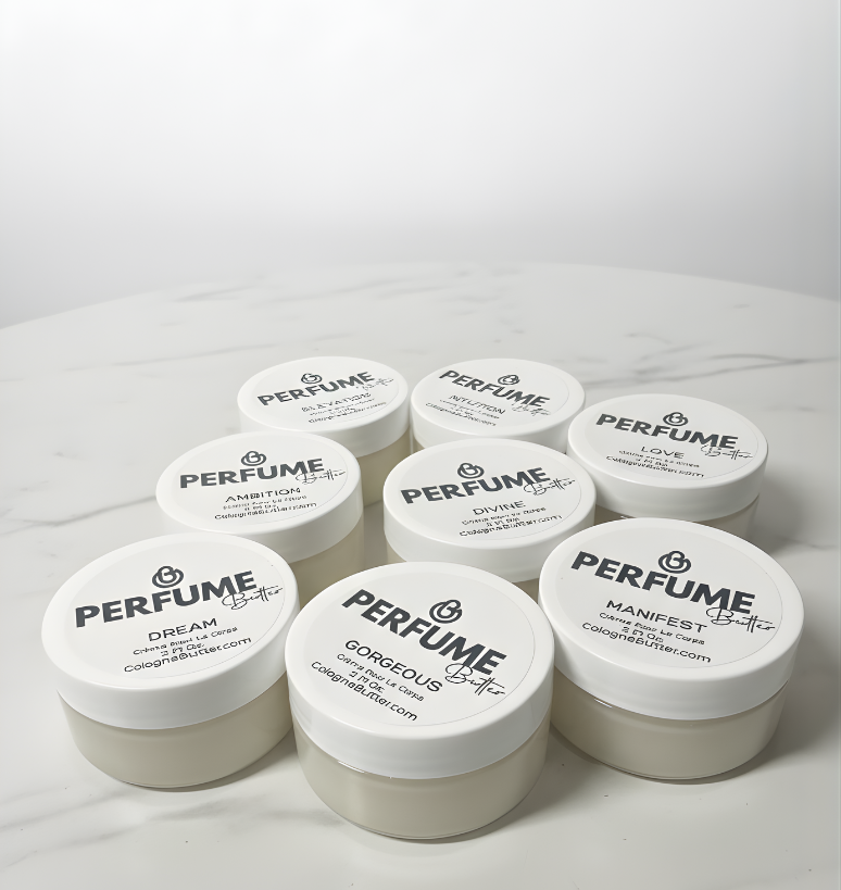 Perfume Body Butter – Travel Size Mini Scented Moisturizing Cream Long Lasting Fragrance | TWO 2oz FOR $30