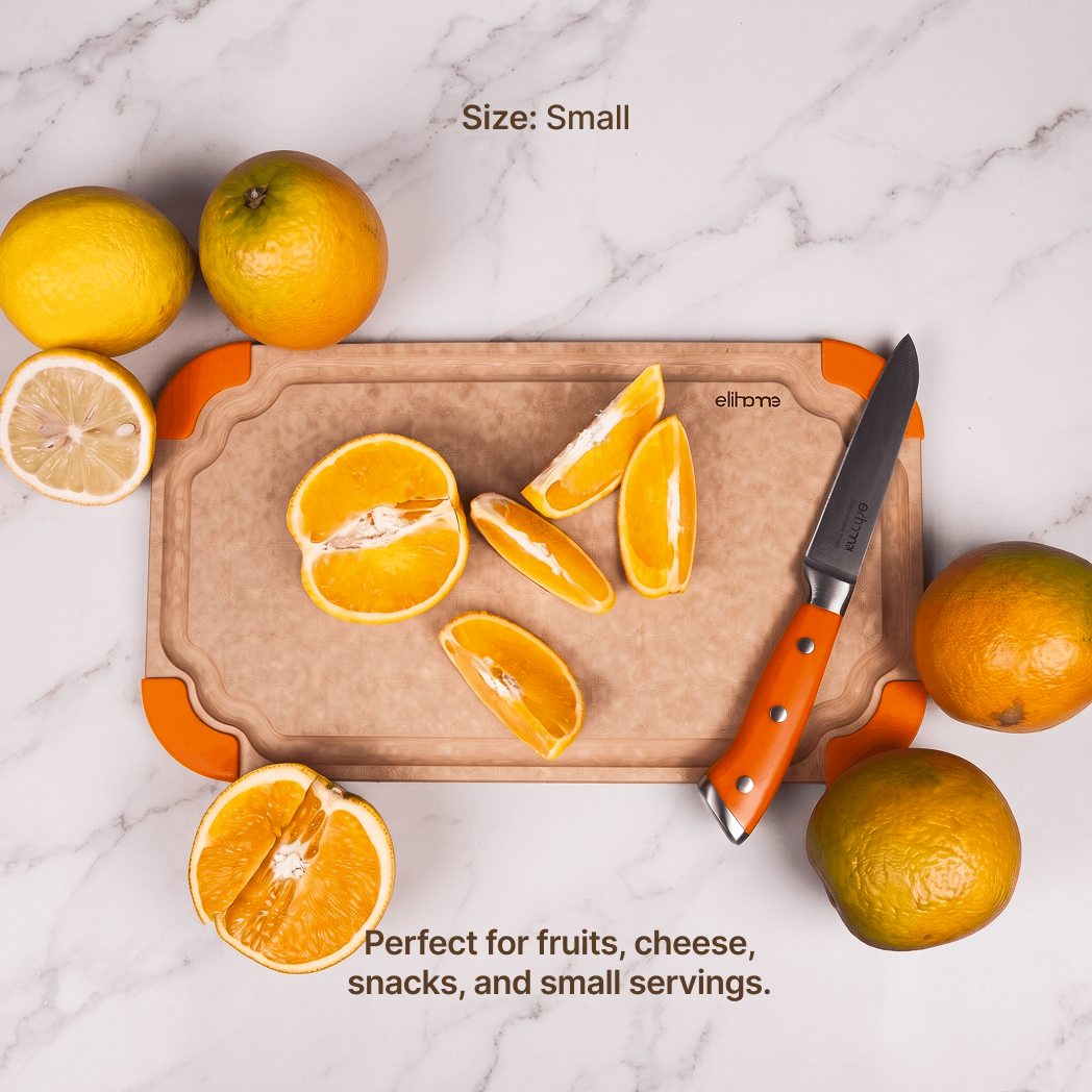 Premium Series 2 Pieces Cutting Board Set - Non Slip & Color Code (S+M) — Elihome