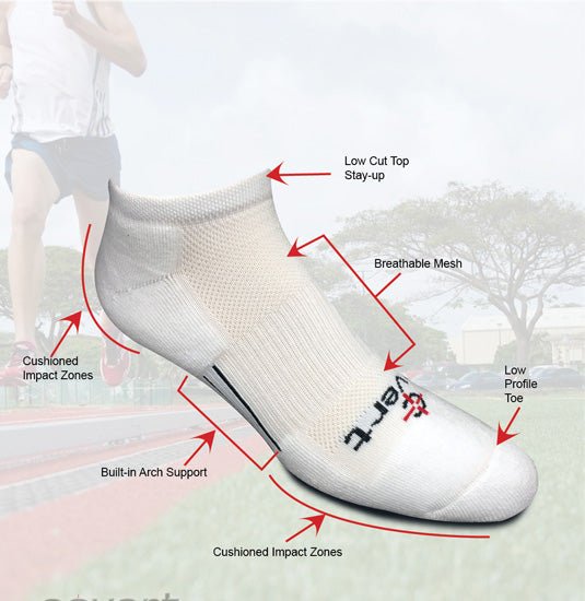 PT Lo-Cut Cushioned Running Socks - view 2