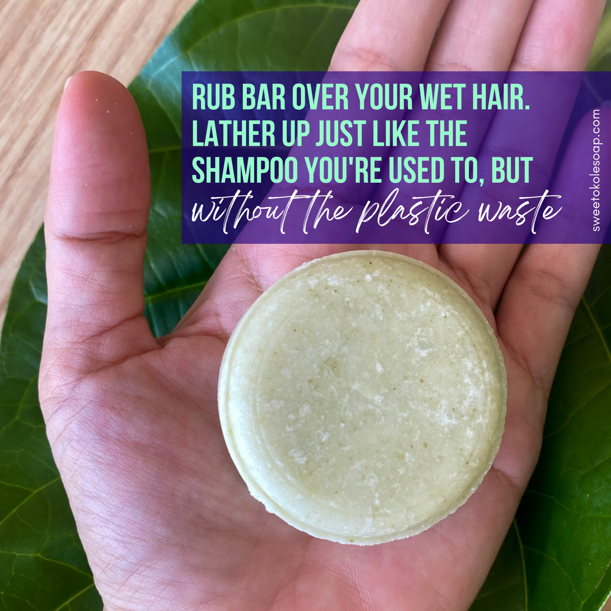 Non-Toxic Shampoo Bar - Rosemary, Mint & Moringa - view 7