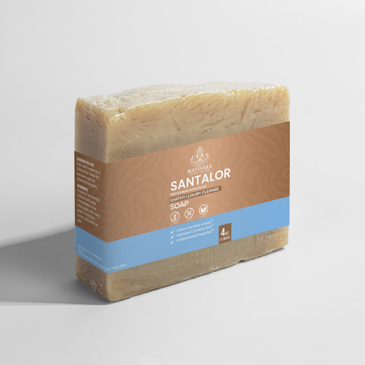 Santalor Rich Sandalwood Soap |Gentle Cleansing Bar for Sensitive Skin - view 3