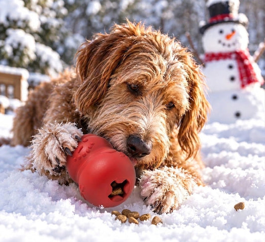Snowman Dog Toy - Durable Winter Chew Toy for Large Dogs - USA Made - view 2