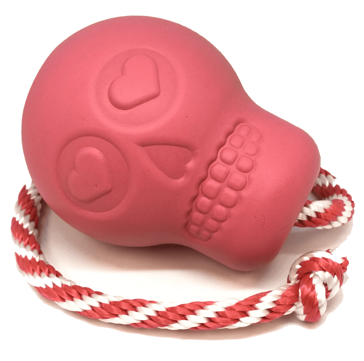 USA-K9 Skull Dog Chew Toy & Treat Dispenser - Made in USA - SodaPup - LARGE PINK SKULL REWARD