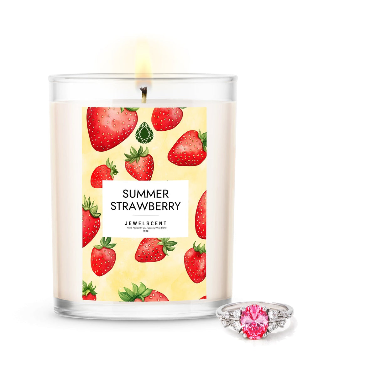 Summer Strawberry 18oz Mystery Jewelry Candle