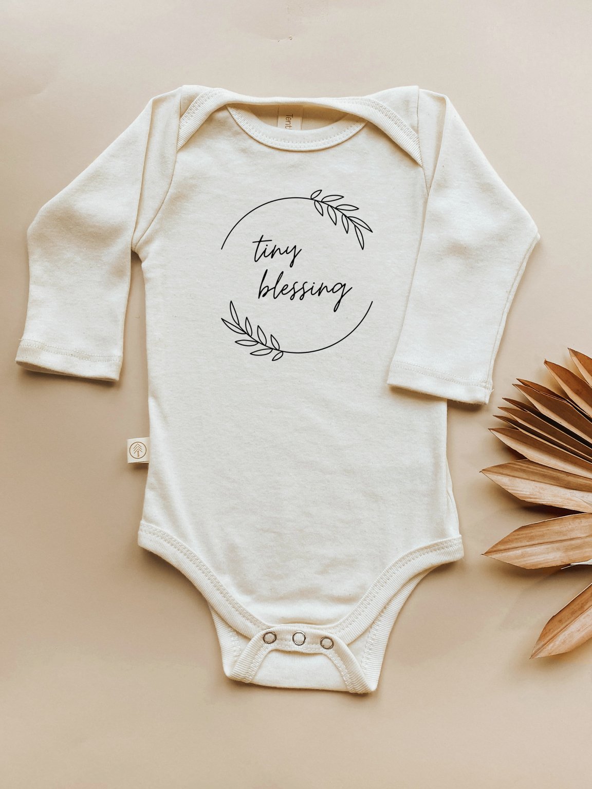 Tiny Blessing Organic Bodysuit Long Sleeve - 0-3M, 3-6M, 6-12M, 12-18M, 18-24M - view 5