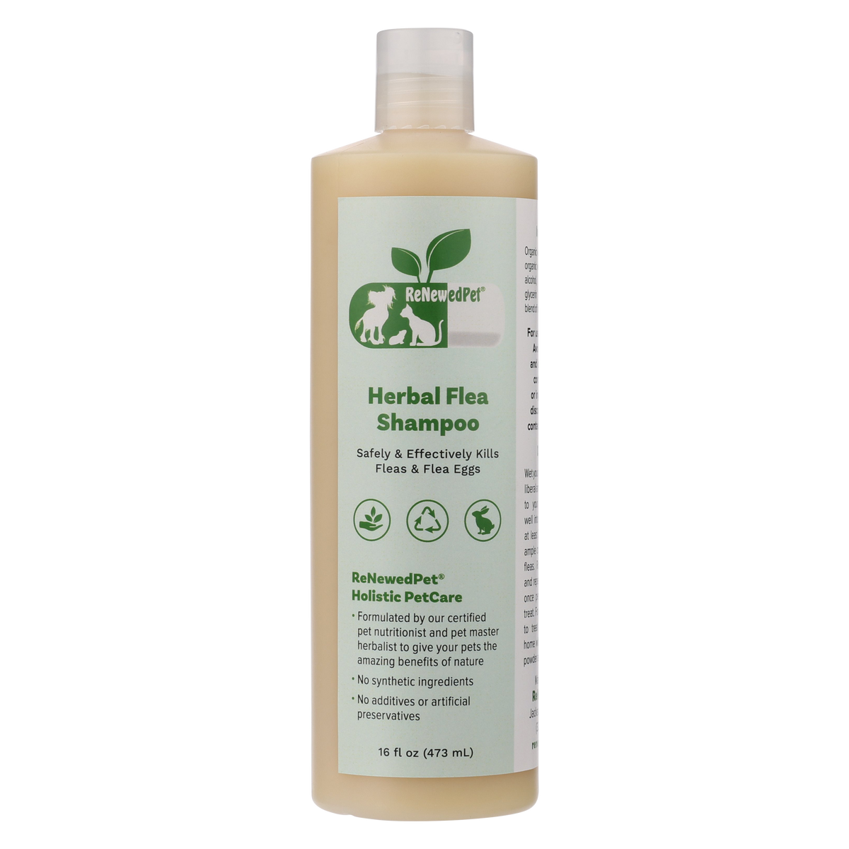 HERBAL FLEA SHAMPOO - 16 OZ.  ($2.24/oz.)