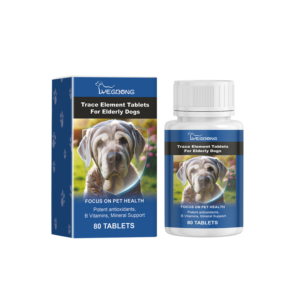 Yegbong Trace Element Tablets For Elderly Dogs, Nerve To Promote Overall Health Calcium Supplement Elderly Dog Care Calcium T