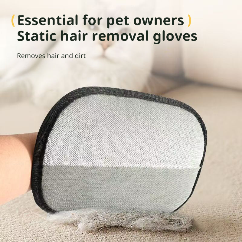 Static Pet Hair Removal Gloves - 3-in-1 Grooming, Deshedding & Multi-Surface Hair Remover for Dogs & Cats - image 8