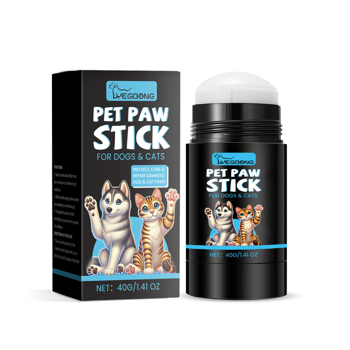Yegbong Cat And Dog Paw Ball Cream Moisturizing Paw Care Pet Foot Moistening Anti-Cracking Soft Foot Paw Care Cream - image 6