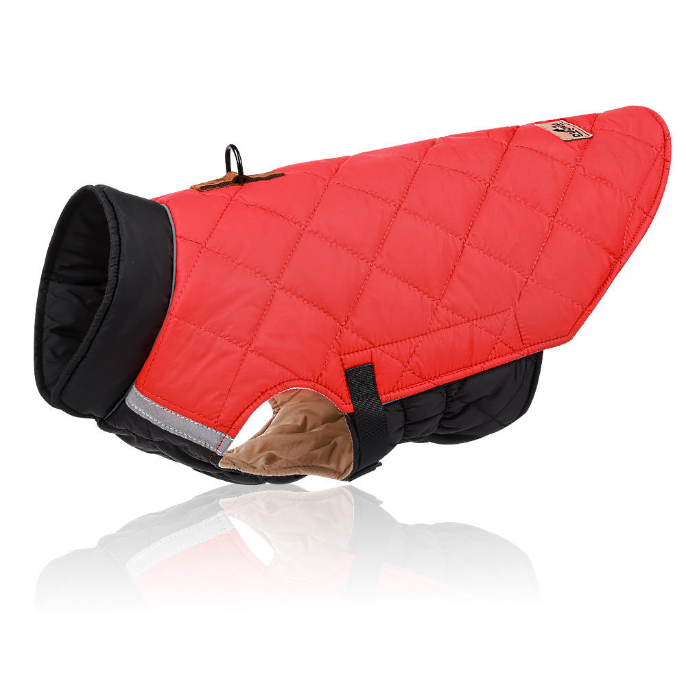 Pet Clothes Autumn And Winter Reflective Warm Pet Cotton Padded Clothes Thickened Dog Clothes Pet Supplies - image 6