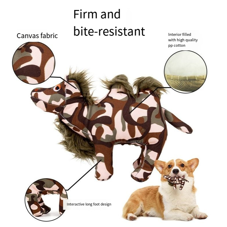 Dog plush toys sound out and interact to relieve boredom bite resistance outdoor hunting training pet dogs - image 5