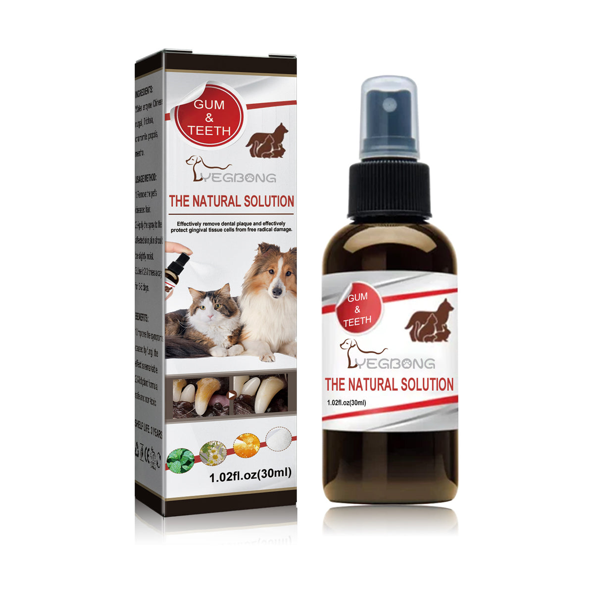 Pet Tooth Cleaning Spray, Cats And Dogs Removal Tartar Stains Bad Breath Oral Cleaning Spray - image 2
