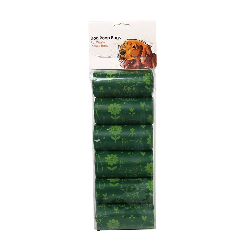 Biodegradable Dog Waste Bags – 6 Rolls, Cute Designs - image 3