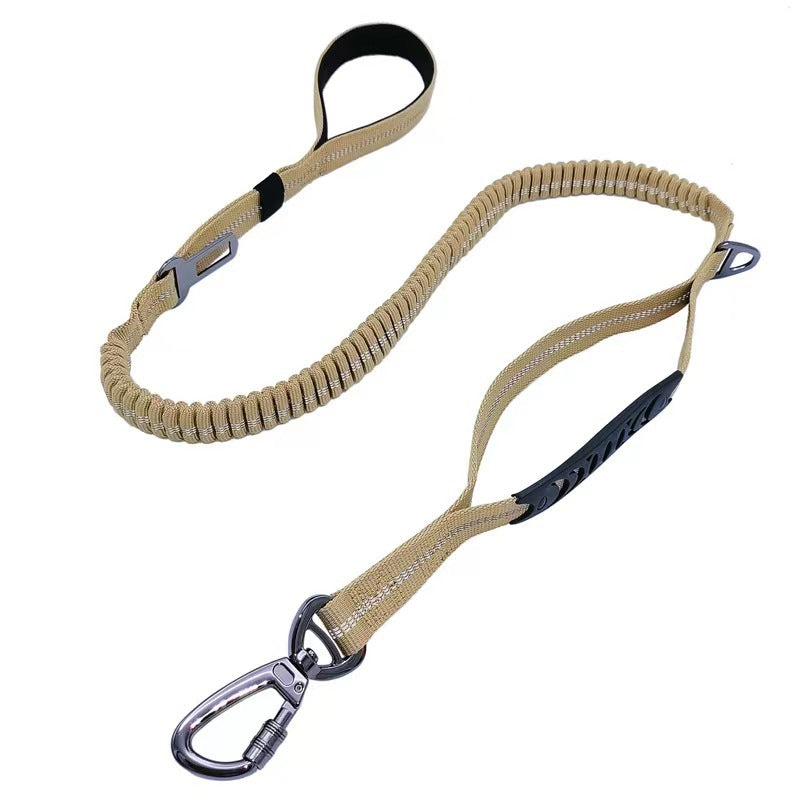 0.98*53IN Elastic Dog Leash with Reflective Car Safety Belt for Dogs