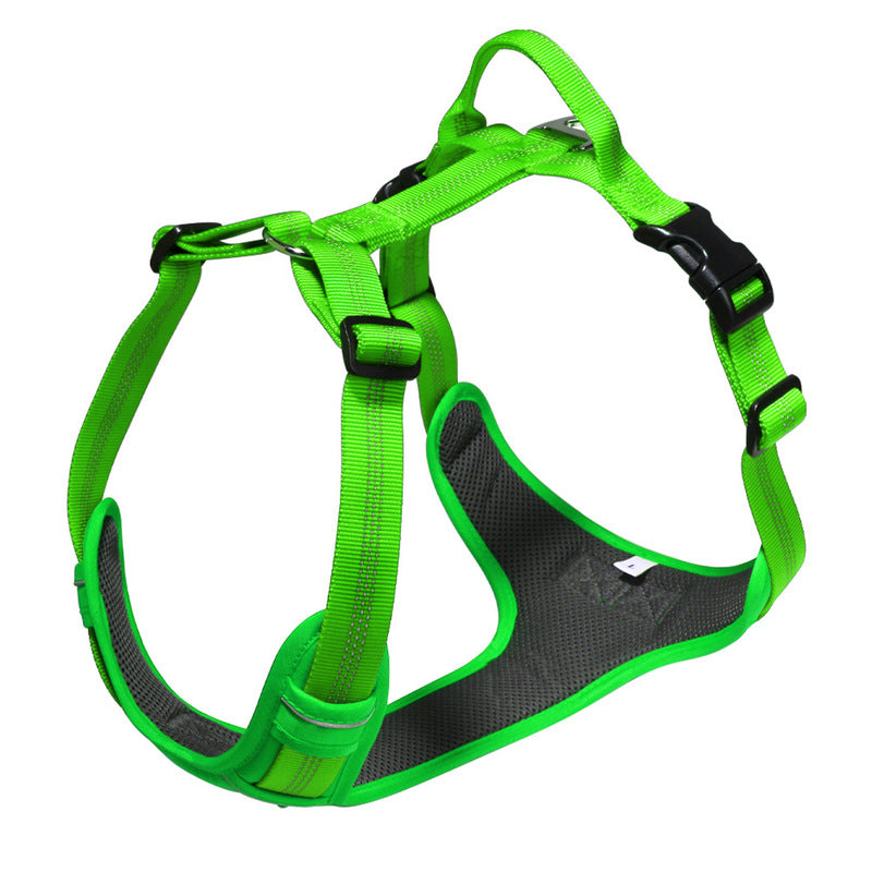 Breathable Reflective Dog Harness Vest, Outdoor No-Pull Escape-Proof Harness with Leash for Large & Medium Dogs - image 3