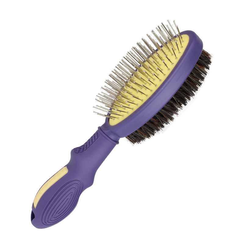 Pet Products Pet Double Face Comb Dog Beauty Air Bag Massage Needle Comb Pet Pig Hair Removal Brush - image 6