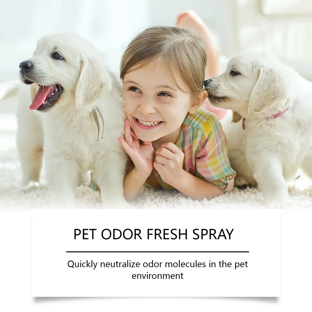 Yegbong Pet Deodorizing Spray With Triple Plant-Based Essential Oils For Odor Removal, Suitable For Cat Litter, Mats, And Fab