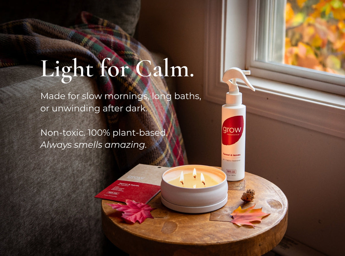 Flannel & Leaves 3-Wick Candle - view 4