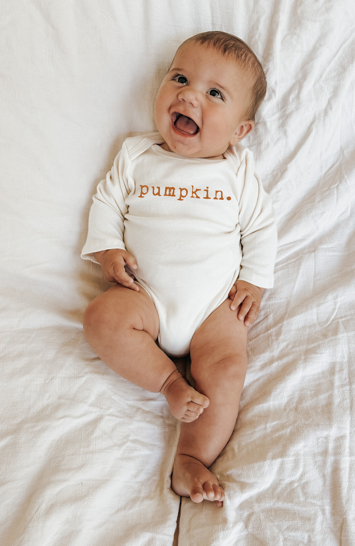 Pumpkin Organic Bodysuit Long Sleeve - view 4