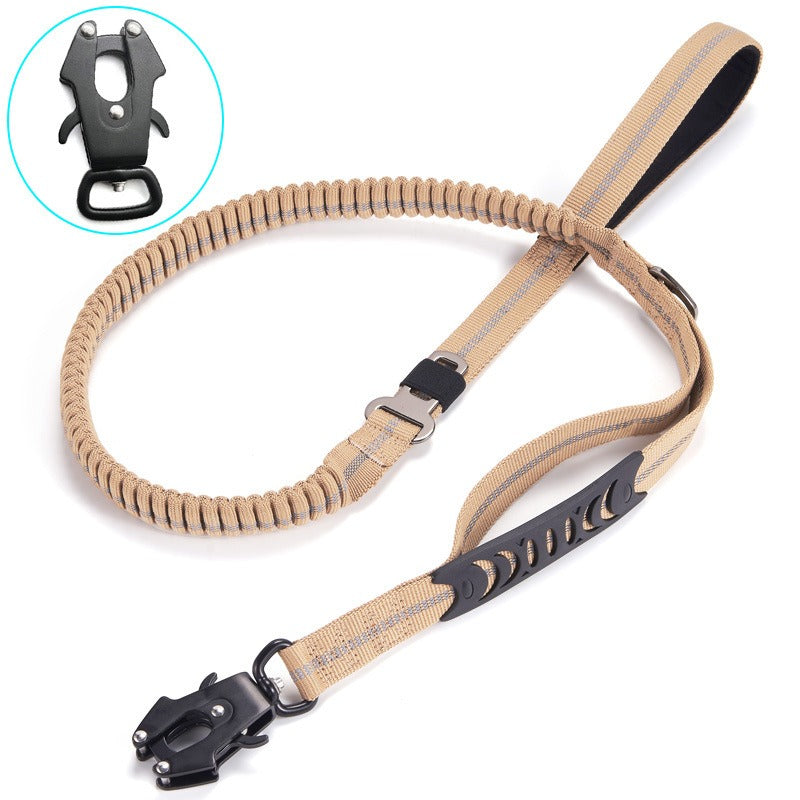 Reflective Explosion-Proof Medium and Large Dogs Frog Buckle Khaki Tactical Vehicle Buckel