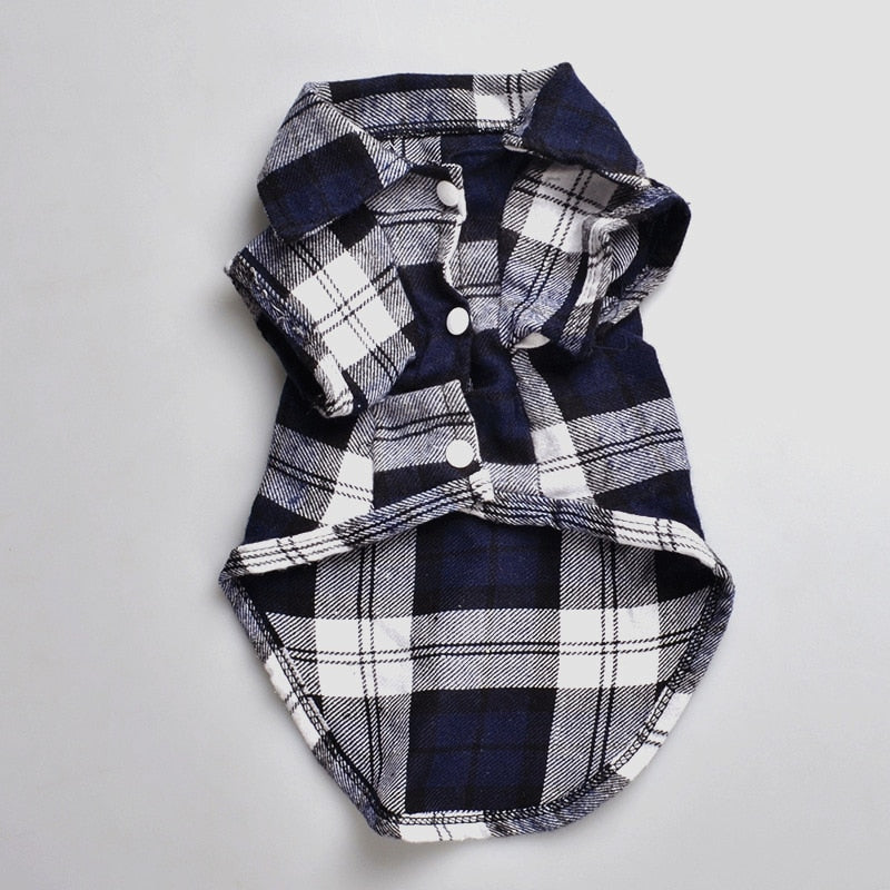 Plaid Dog Clothes Summer Dog Shirts for Small Medium Dogs Pet Clothing Yorkies Chihuahua Clothes - image 4