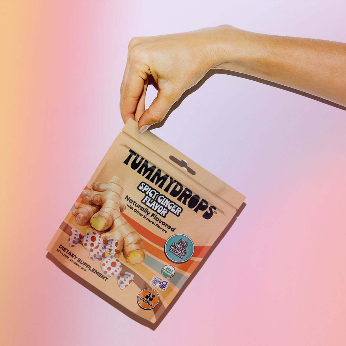 No Sugar Organic Ginger Tummydrops, 33 ct - view 3