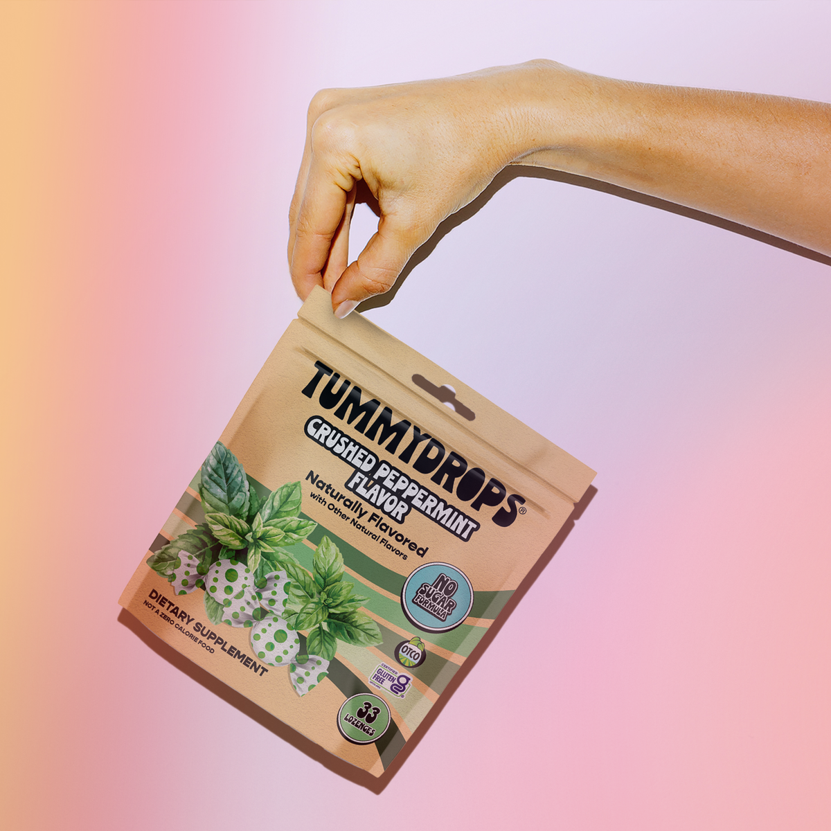 No Sugar Crushed Peppermint Tummydrops, 33 ct - view 2