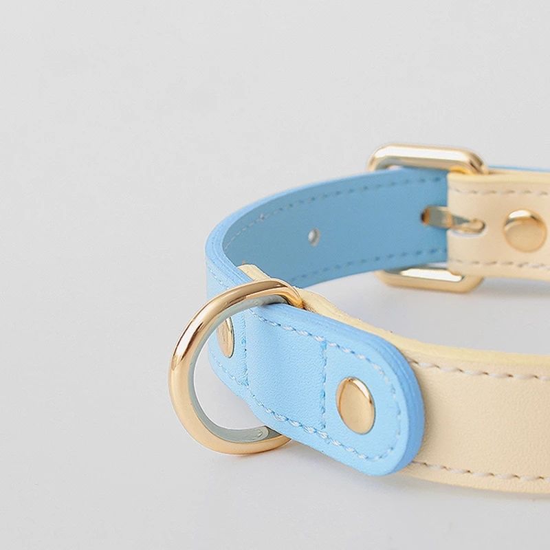 Genuine Leather Pet Dog Cat Collar Leash Dog Rope Dog Chain Dog Belt Pet Supplies - image 5