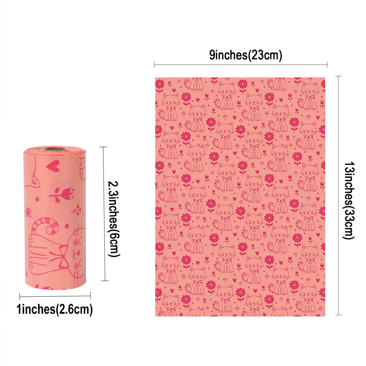 Biodegradable Dog Waste Bags – 6 Rolls, Cute Designs - image 8