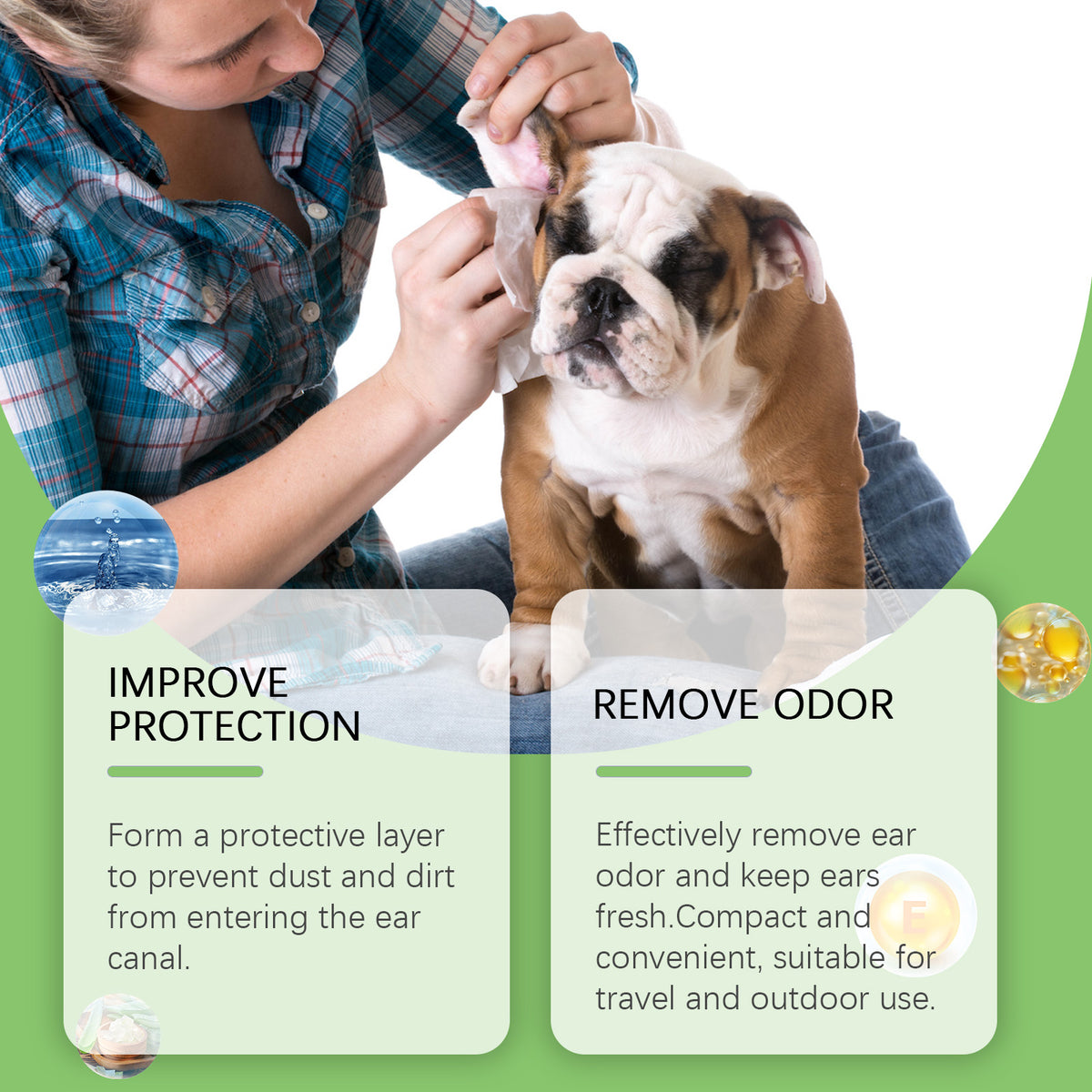 Ear Cleaning Pad For Cats And Dogs Soothes Pet Ear Canal Discomfort And Cleans Ear Dirt - image 5