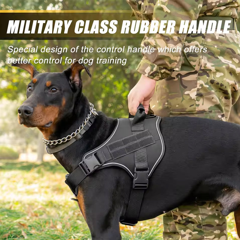 Tactical dog vest: for large dogs (German Shepherd, Golden Retriever) – training, military-style accessories. - image 10