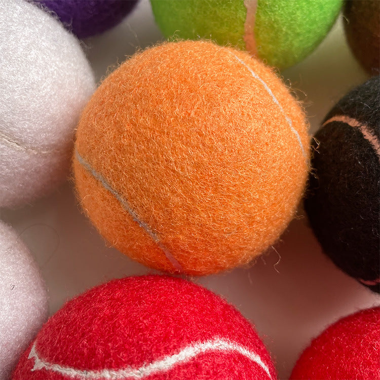 Pet Tennis Ball Bite Resistant Rubber Tennis Ball Teasing Dog God Dog Ball Supplies Color Tennis Ball - image 4